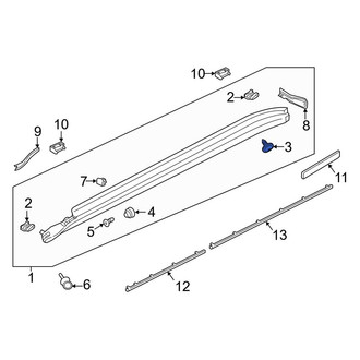Porsche OE - Rocker Panel Molding Screw