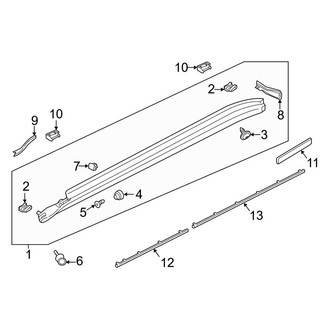 Porsche OE - Pillars, Rocker & Floor - Exterior Trim (4 E-Hybrid Sport Turismo / 4 Sport Turismo / 4S Sport Turismo / Turbo S E-Hybrid Sport Turismo / Turbo Sport Turismo)