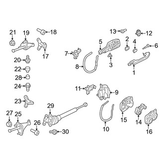 Porsche OE - Front Door - Lock & Hardware (Base / 4 / 4S / Turbo)