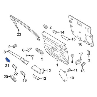 Porsche OE - Left Door Lock Switch