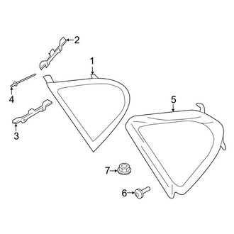 Porsche OE - Quarter Panel - Glass (Base / 4 / 4 Executive / 4S / 4S Executive / Turbo / Turbo Executive)