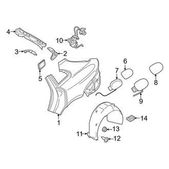 Porsche OE - Quarter Panel & Components (4 E-Hybrid Sport Turismo / Turbo S E-Hybrid Sport Turismo)