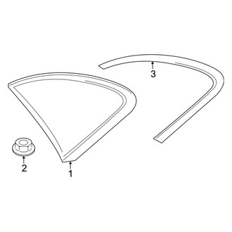 Porsche OE - Quarter Panel - Glass (4 E-Hybrid Sport Turismo / 4 Sport Turismo / 4S Sport Turismo / GTS Sport Turismo / Turbo S E-Hybrid Sport Turismo / Turbo Sport Turismo)