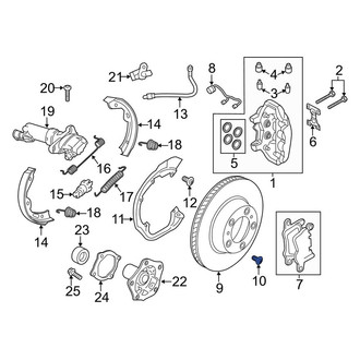 Porsche OE - Disc Brake Rotor Set Screw