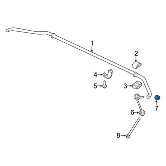 Porsche OE - Front Suspension Stabilizer Bar Link Nut