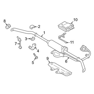 Porsche OE - Rear Suspension - Stabilizer Bar & Components (With Dynamic Chassis Control)