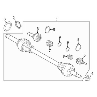 Porsche OE - Rear Suspension - Drive Axles (Base / 4 / 4 Executive / 4S / 4S Executive / Turbo / Turbo Executive)