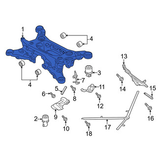 Porsche OE - Rear Suspension Subframe Crossmember
