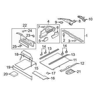 Porsche OE - Rear Body & Floor - Interior Trim (With Load Management), (Base / 4 / 4 Executive / 4S / 4S Executive / Turbo / Turbo Executive)