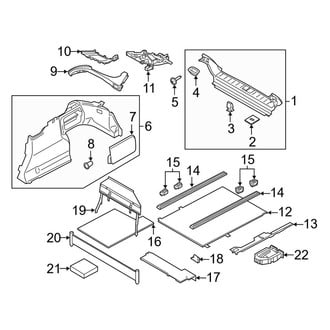 Porsche OE - Rear Body & Floor - Interior Trim (With Load Management)