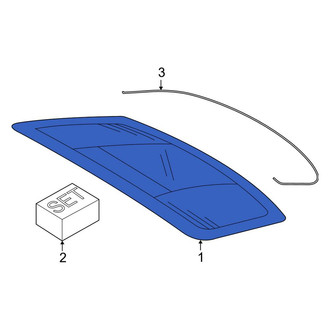 Porsche OE - Rear Liftgate Glass