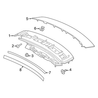 Porsche OE - Lift Gate - Spoiler (Base / 4 / 4 Executive / 4S / 4S Executive)