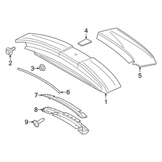 Porsche OE - Lift Gate - Spoiler (Turbo)