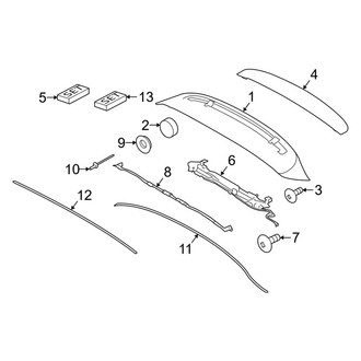 Porsche OE - Lift Gate - Spoiler (4 E-Hybrid Sport Turismo / 4 Sport Turismo / 4S Sport Turismo / Turbo S E-Hybrid Sport Turismo / Turbo Sport Turismo)