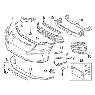 Porsche OE - Front Tow Eye Cap