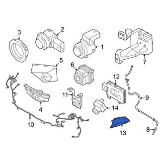 Porsche OE - Left Blind Spot Detection System Warning Sensor Bracket