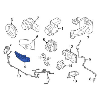 Porsche OE - Front Left Inner Parking Aid Sensor Housing