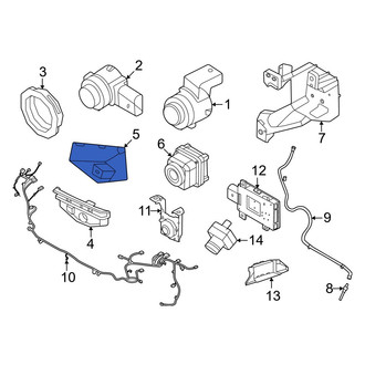 Porsche OE - Front Left Outer Parking Aid Sensor Housing