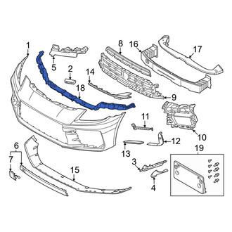 Porsche OE - Front Bumper Impact Absorber