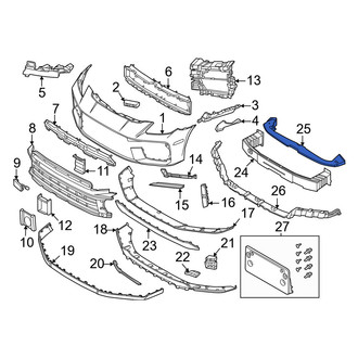 Porsche OE - Front Lower Bumper Impact Bar