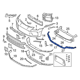 Porsche OE - Front Bumper Impact Absorber