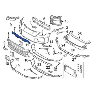 Porsche OE - Front Upper Center Grille