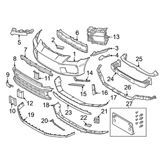 Porsche OE - Front Bumper & Grille - Bumper & Components