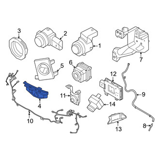Porsche OE - Front Left Inner Parking Aid Sensor Housing