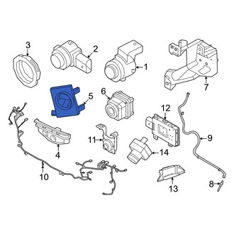 Porsche OE - Front Left Outer Parking Aid Sensor Housing