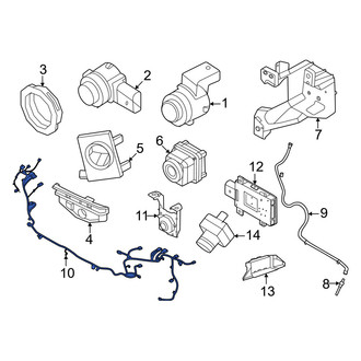 Porsche OE - Front Parking Aid System Wiring Harness