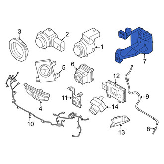 Porsche OE - Front Night Vision Camera Bracket