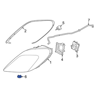 Porsche OE - Front Headlight Housing Vent Valve