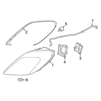 Porsche OE - Front Lamps - Headlamp Components (W/O Dynamic Headlamps)