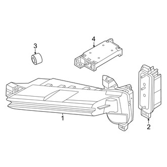 Porsche OE - Front Lamps - Daytime Running Lamp Components