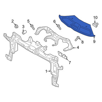 Porsche OE - Front Radiator Support Access Cover
