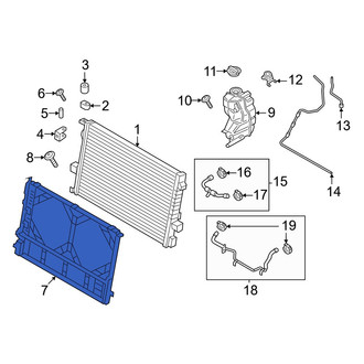Porsche OE - Radiator Mount Bracket