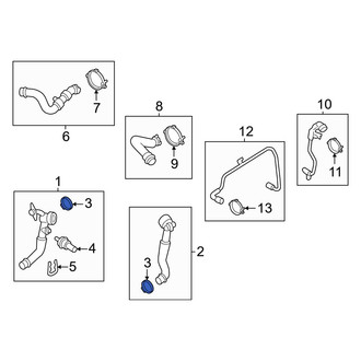 Porsche OE - Radiator Coolant Hose O-Ring