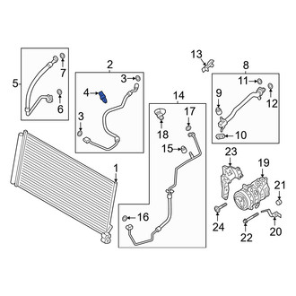 Porsche OE - A/C Refrigerant Pressure Sensor