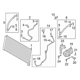 Porsche OE - Air Conditioner & Heater - Condenser, Compressor & Lines (4.0L)