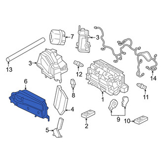 Porsche OE - A/C Evaporator Core Case
