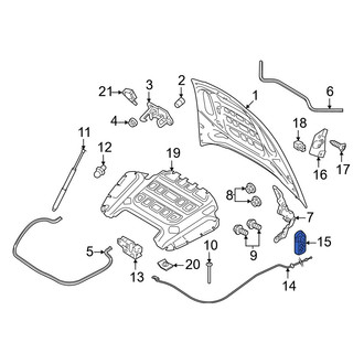 Porsche OE - Front Hood Release Handle