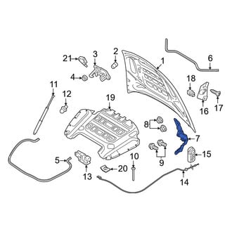 Porsche OE - Front Left Hood Hinge