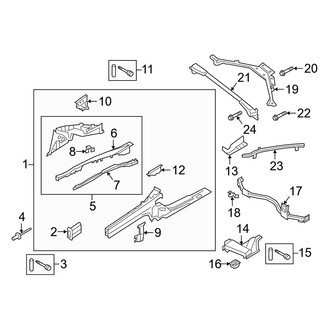 Porsche OE - Fender - Structural Components & Rails