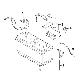 Porsche OE - Electrical - Battery (Conventional), (Base / 4)