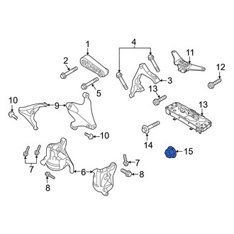 Porsche OE - Transmission Crossmember Nut