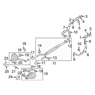Porsche OE - Exhaust System - Exhaust Components