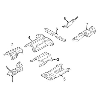 Porsche OE - Exhaust System - Heat Shields (4.0L)
