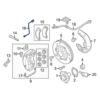 Porsche OE - Front Disc Brake Pad Wear Sensor