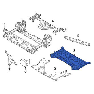 Porsche OE - Front Center Suspension Crossmember Reinforcement