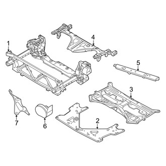 Porsche OE - Front Suspension - Suspension Mounting (AWD)